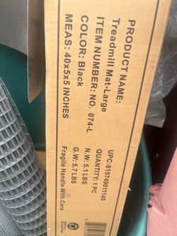 Treadmill Mat never used