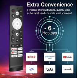 Reemplazo remoto universal para Hisense TV, compatible con televisores inteligentes Hisense Google