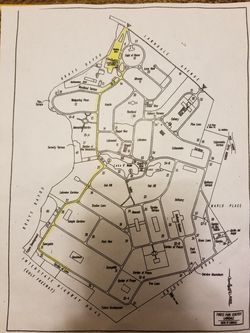 Cemetary plots at Lawndale Forest Park