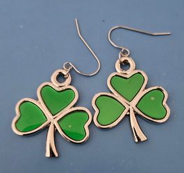 Shamrock earrings, OBO