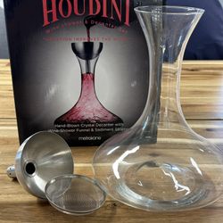 Hand-Blown Crystal Decanter