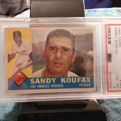 Sandy KOUFAX-  1960 PSA RATED CARD!