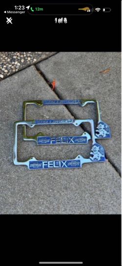 FELIX THE CAT CHEVROLET LICENSE PLATE FRAME