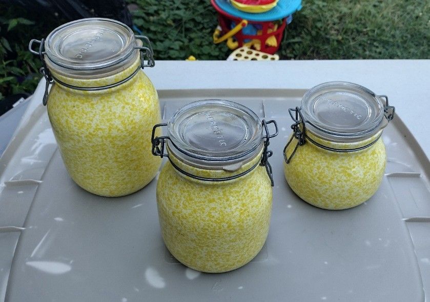 Vintage Hermitec Canister 3 Piece Set