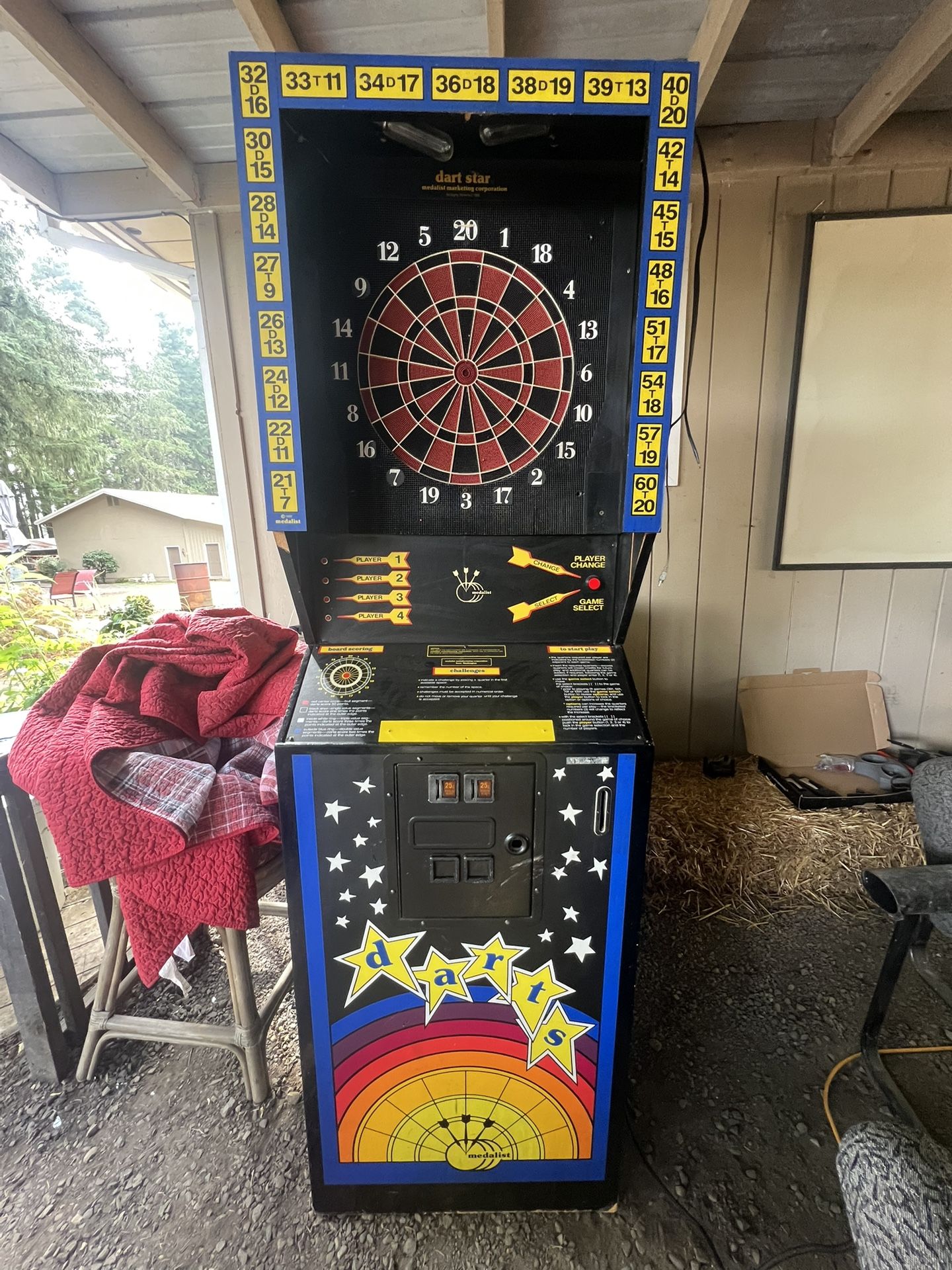 Soft Tip Dart Board Vintage
