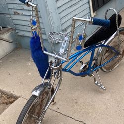Blue Lowrider Bike Looking To Trade For Minibike