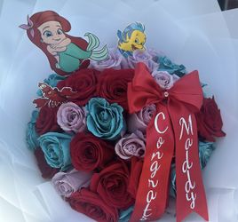 Ariel Theme Graduation Bouquet 