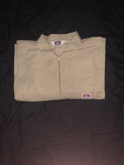 2XL KHAKI BEN DAVIS SHIRT