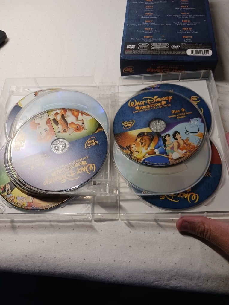 Walt Disney Classics 24-Movies Animation Collection (DVD, 12-Disc