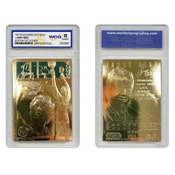 LARRY BIRD 1997 Bleachers 23KT Gold Card Boston Celtics #33 - Graded GEM MINT 10