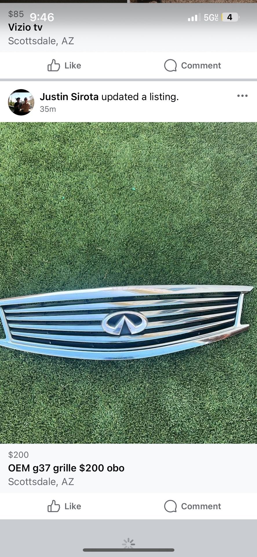 G37 OEM grille 