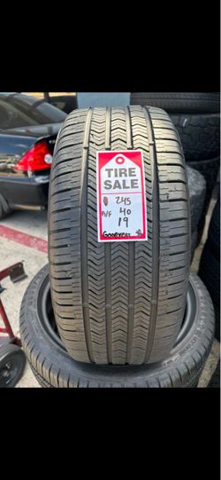 245-40-19 Goodyear Eagle RF Full Used Tire Set $250 Free Mounting and Balancing