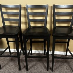 Ethan Allen black Bar Stools