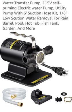 115V Self-Priming Electric Water Transfer Pump