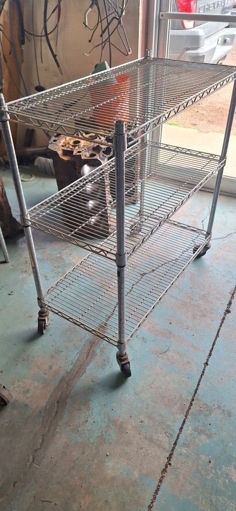 Rolling Storage Wire Rack Heavy Duty Garage Storage. Apache Junction Arizona