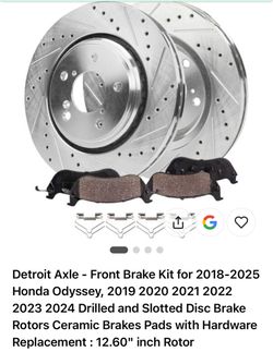 Detroit Axle Front Brake Kit Honda Odyssey