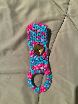 Handmade Crochet Kitchen Towel Holder