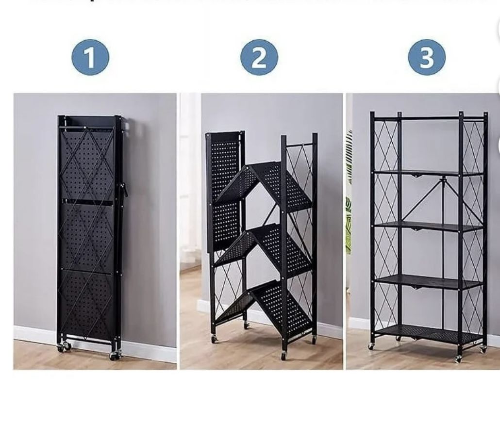 Storage Shelves, 5 Tier, collapsible