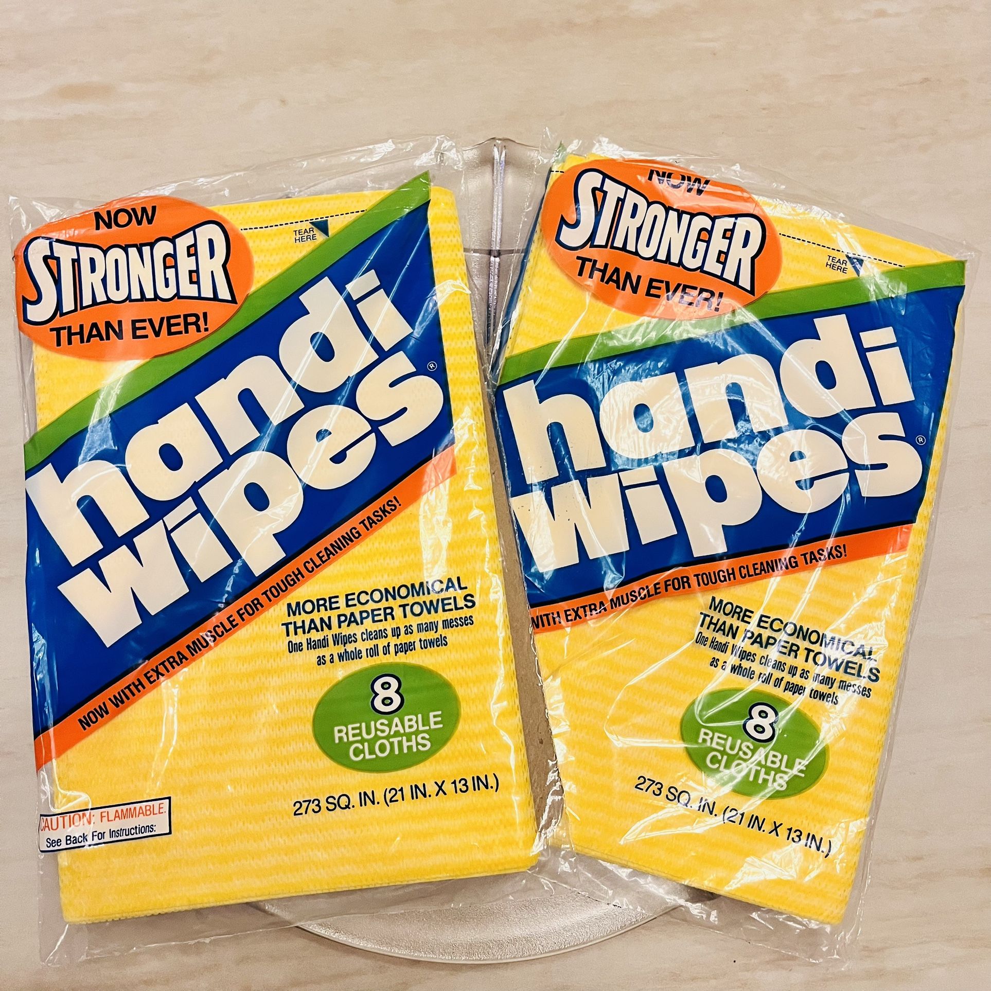 2pk Vintage Handi Wipes Kitchen Household Reusable Clothes- Colgate Palmolive