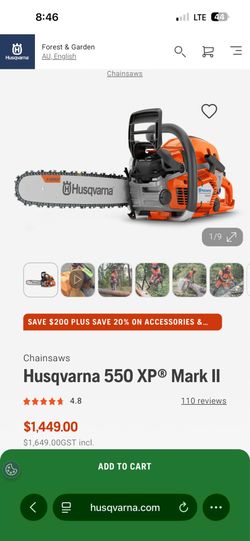 🔥 BRAND NEW HUSQVARNA 550 XP® MARK II 🔥