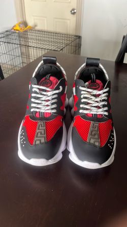 Versace Chain Reaction Sneakers Red/Black