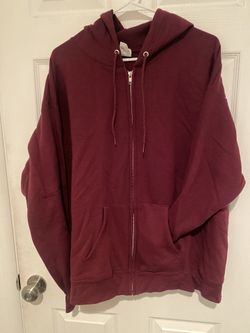 Maroon Zip Up Hoodie