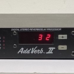 Peavey AddVerb II Digital Stereo Reverb / Delay Processor Power Cord  (#1015)