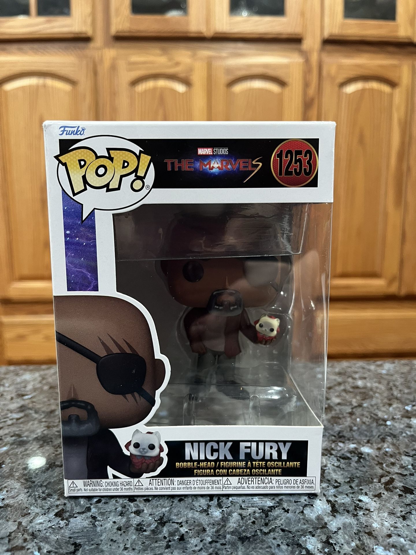 Toy Vinyl Funko Pop The Marvels “Nick Fury” # 1253. Brand New Factory Sealed