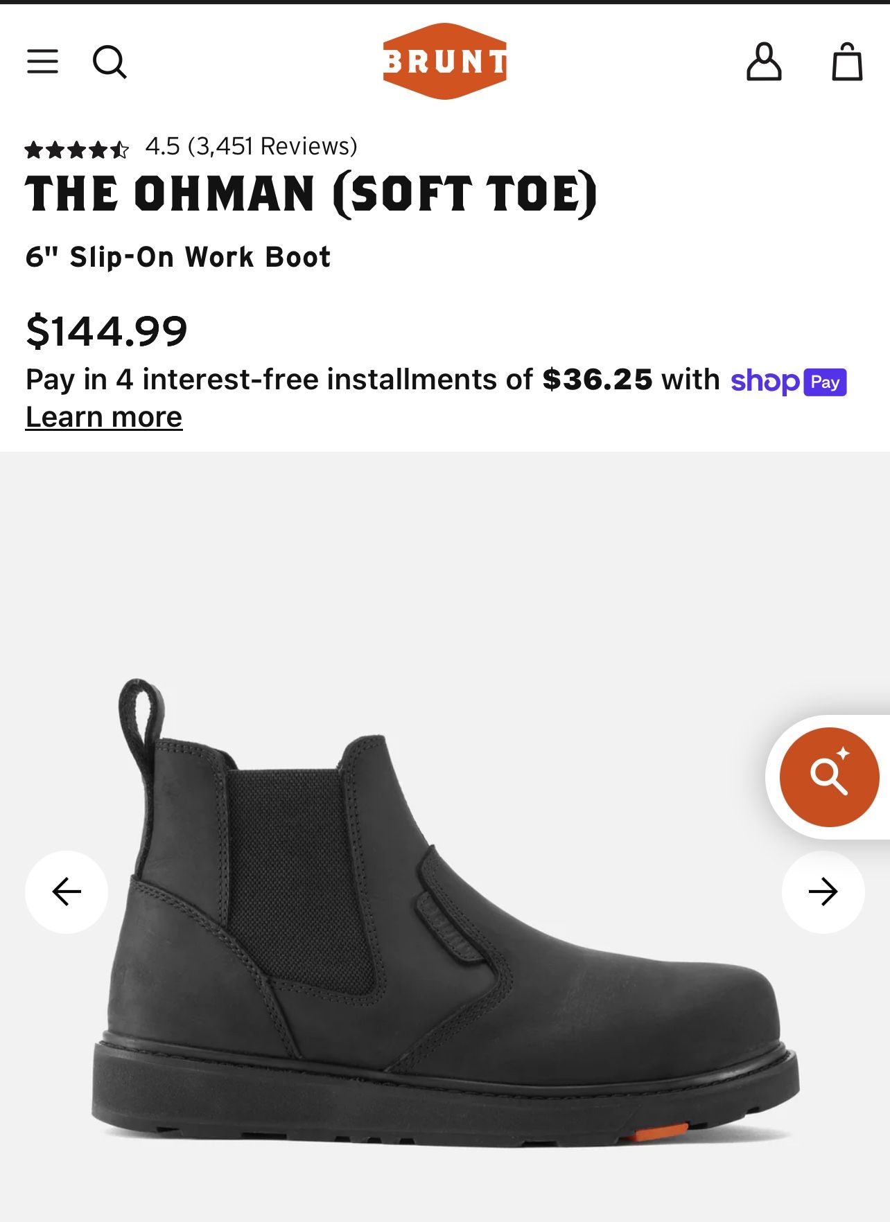Brunt OHMAN soft Toe