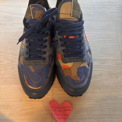 valentino multicolor suede and leather 