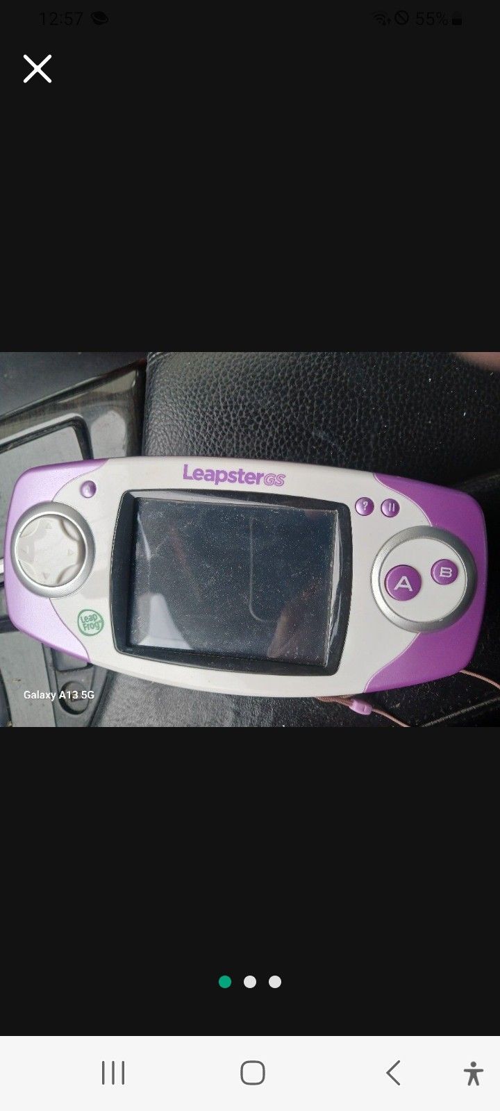 Leapster GS With 3 Game $45