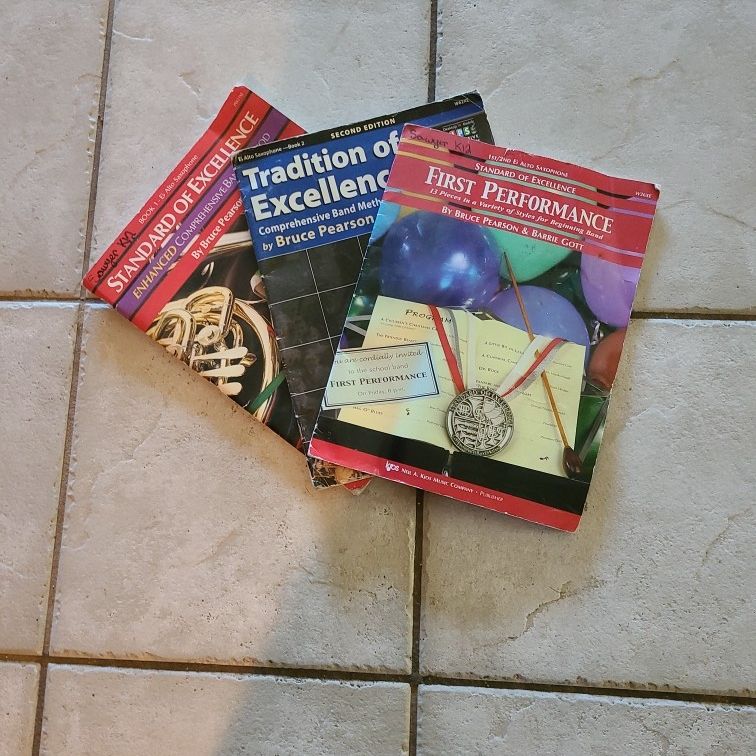 3 Saxophone Music Books