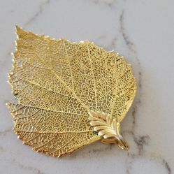 18k Gold Plated Leaf Pendant 