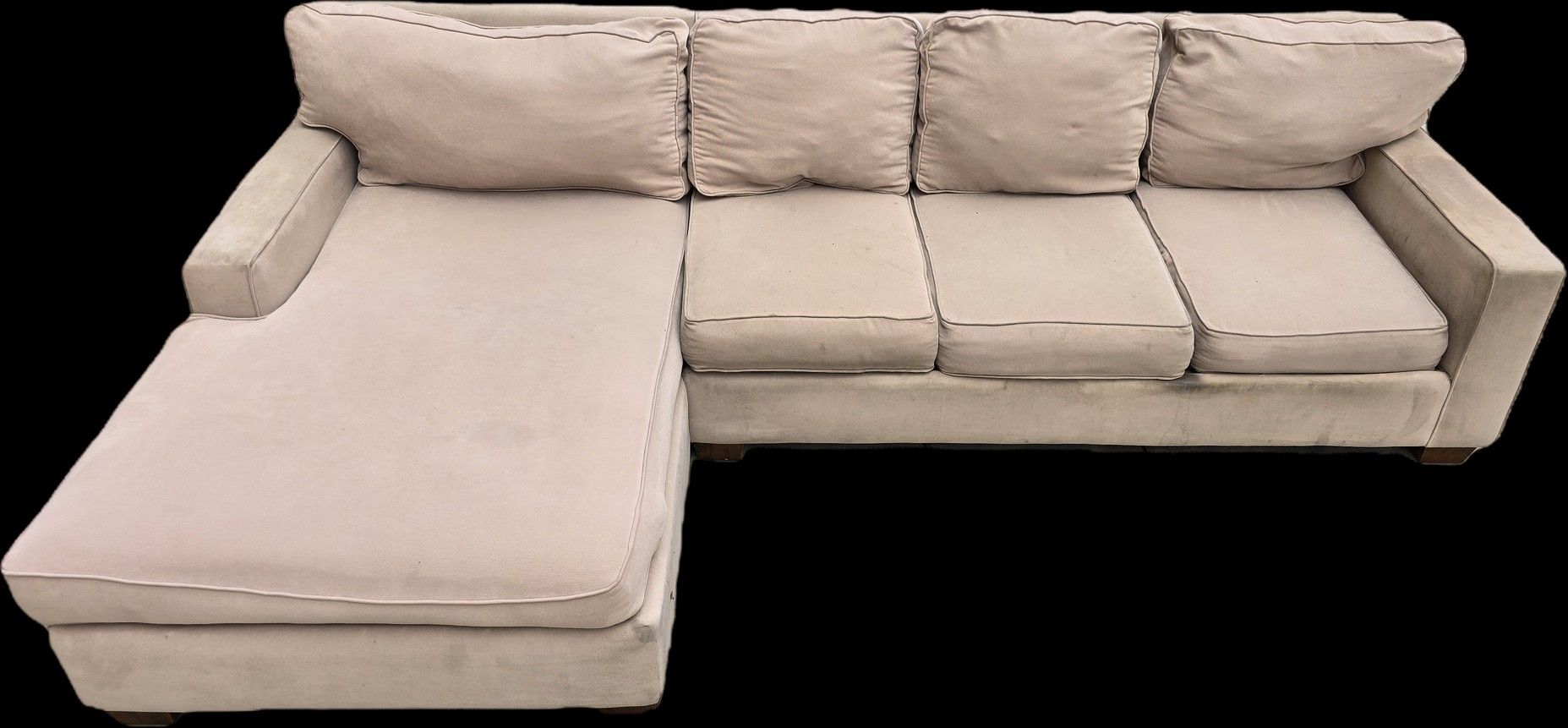Modern Beige Sectional Sofa-Free Delivery Today