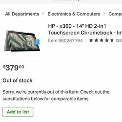 Hp Chromebook Brand New In Box
