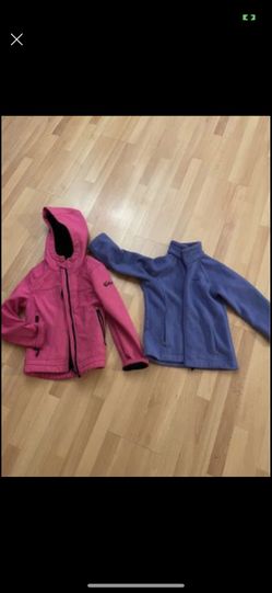 2 girls size 7/8 Jackets Weatherproof And Columbia