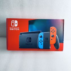 Nintendo Switch With Blue/Red Joycons