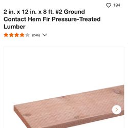 Pressure Treated Wood