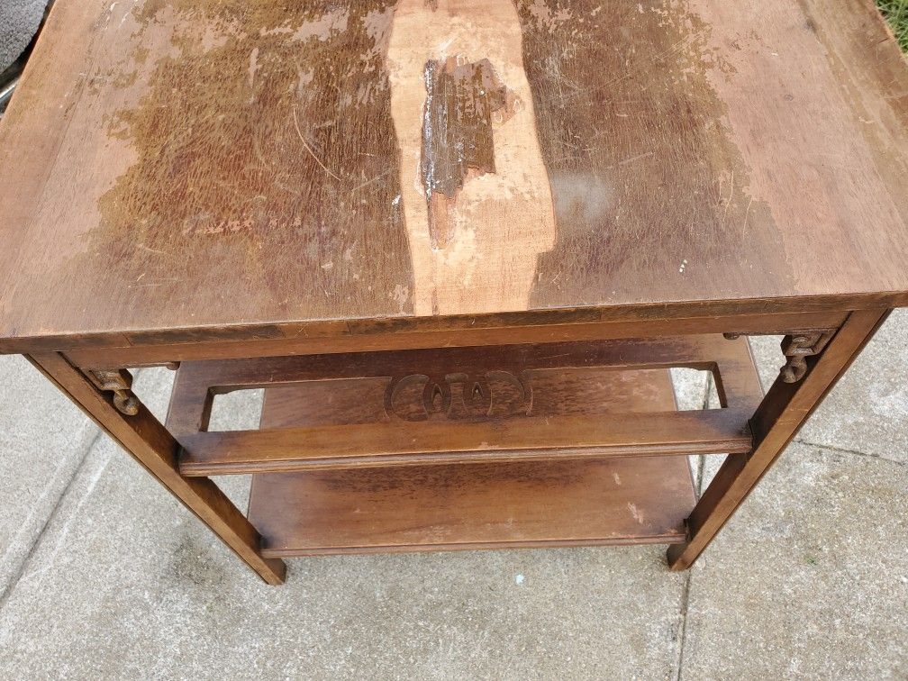 Antique Real Mahogany Table for Restoration