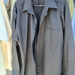 Mens Dressy Black Shirt, 18, 34/35