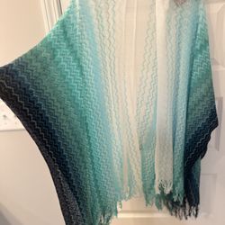 NWT!!! Authentic Missoni, Made In Italy, Cape/poncho/beach Coverup 