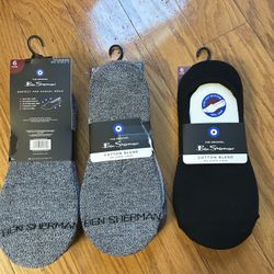 NWT Ben Sherman men’s cotton blend no show liner 18 pairs