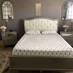 Queen Bedframe And Nightstands