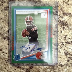 Donruss Shedeur Sanders Auto Green Press