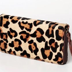 American Darling Leopard Leather Wallet