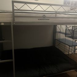 Build-a-Bunk Gray Full/Futon Loft Bed