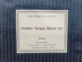 dobby stripe sheet set full size