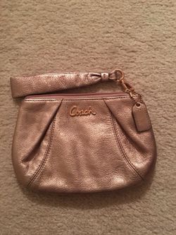 Gold Coach Wristlet