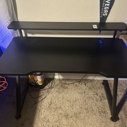 Gaming Desk w/ LED Side Lights