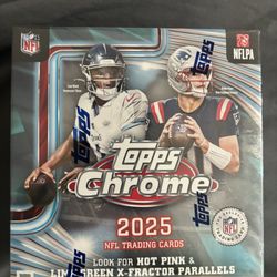 2025 Topps Chrome Football Mega Box